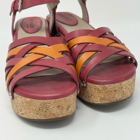 Bussola Mansfield Mavis Strappy Platform Wedge Cork Heel Sandals EU Size 38 7.5 - Picture 4 of 12